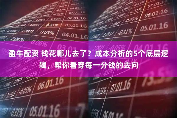 盈牛配资 钱花哪儿去了？成本分析的5个底层逻辑，帮你看穿每一分钱的去向